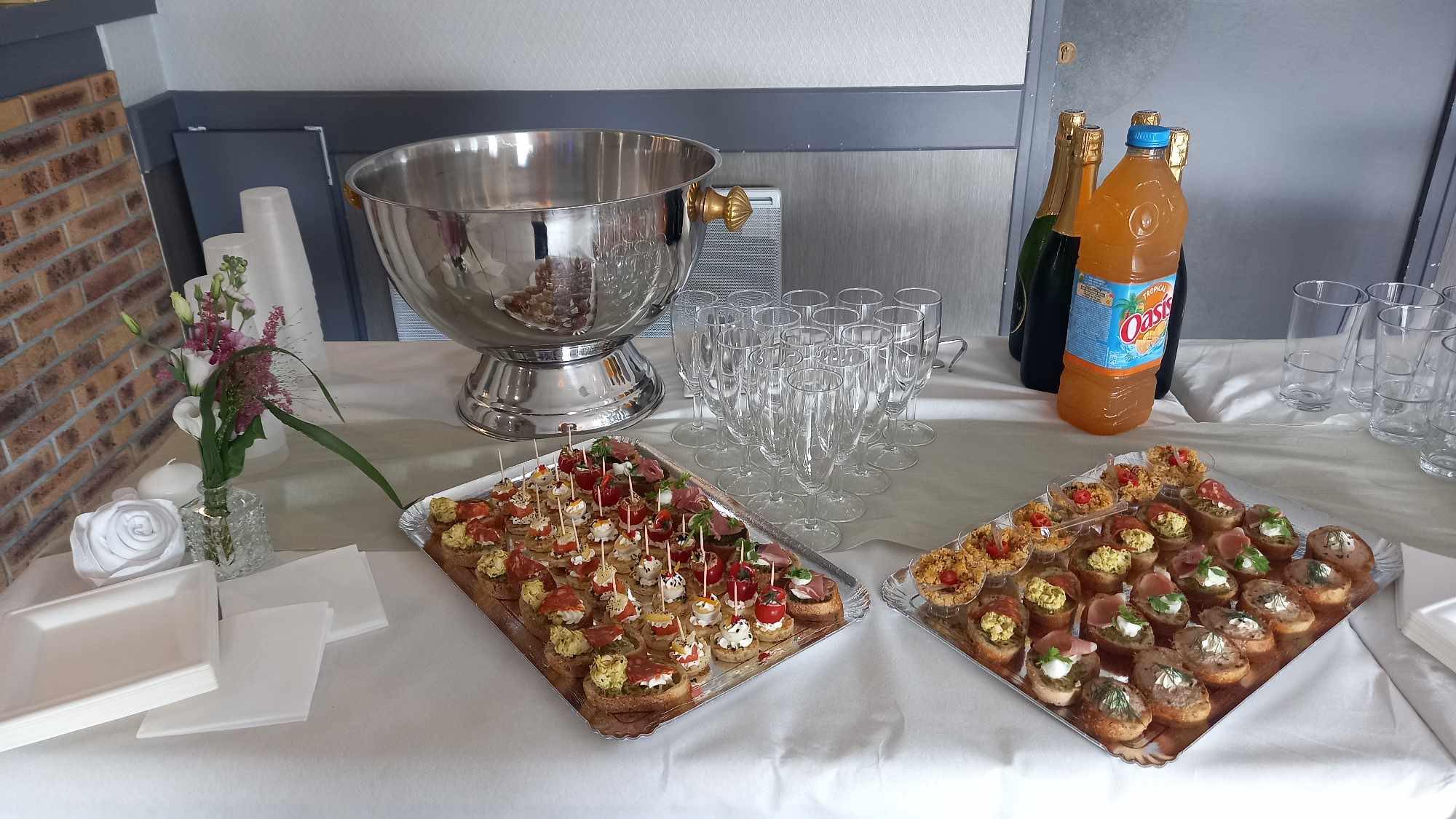 Verrines salées et canapés